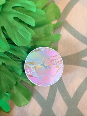 💫10/$25 • Abstract Watercolor & Gold Foil Popsocket